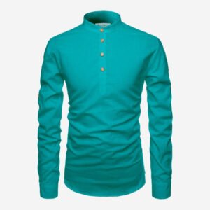 Men Solid Pure Cotton Straight Kurta For Men